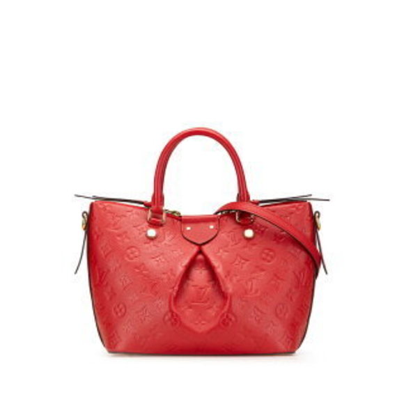 Louis Vuitton Empreinte Mazarine Shoulder Bag Cerise Red Calfskin Leather - Picture 1 of 8